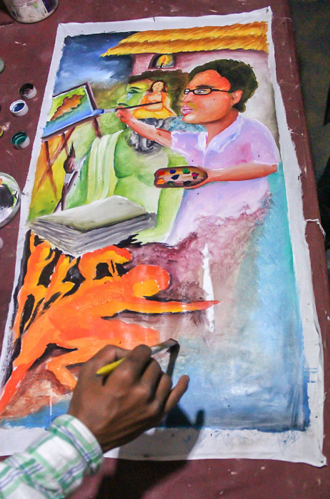 D'source Making Process | Modern Art Painting - Bhubaneswar, Orissa | D