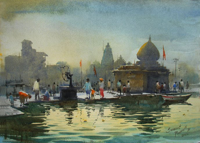 d source indian watercolor artists rendering medium for