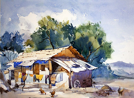 d source indian watercolor artists rendering medium for