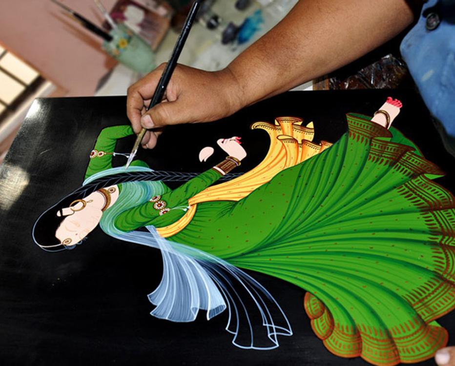 D Source Design Gallery On Nirmal Painting Process Traditional