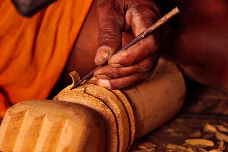 D'source Making Process, Wood Carving - Udupi