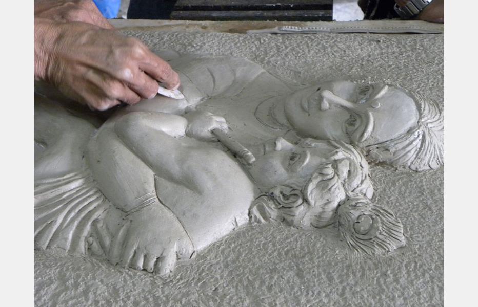 D'source Design Gallery on Making of sculpture - clay carving | D'source Digital Online Learning Environment for Design: Courses, Resources, Case Studies, Galleries, Videos