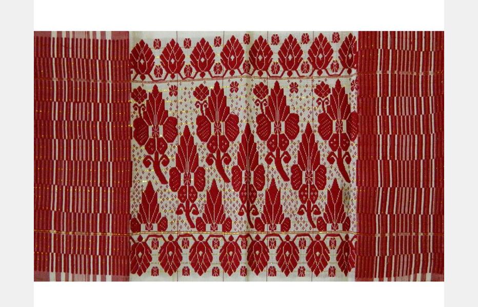 assamese gamosa  gamusa  gamocha  red and white peace of cloth and  treditional cloth of assam  Textile patterns Fashion drawing tutorial  Pattern