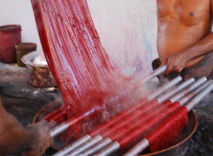D'source Dyeing Process Dharmavaram Silk Weaving D'Source Digital