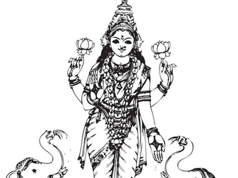 Wholesaler of Silver lakshmi devi for pooja  Jewelxy  207592