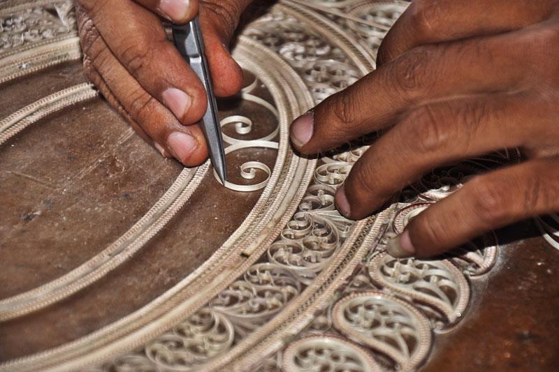 D'source Making Process Silver Filigree Karimnagar D'Source