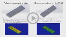 Animation Raised Depressed Letters